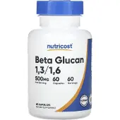 Nutricost , Bêta-Glucane 1,3/1,6, 500 mg, 60 Gélules