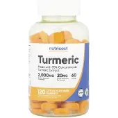 Nutricost Gommes au Curcuma, Agrumes