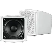 Omnitronic OD-2T Enceinte Public Adress 15 W 1 paire, Haut-parleur PA, Blanc