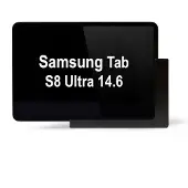 TabLines TWP022B Support mural pour Samsung Tab S8 Ultra 14.6, noir, Support de tablette, Noir