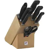 Zwilling Four Star Bloc de Couteaux Hêtre (8 pièces)