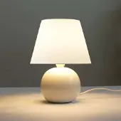 Opviq , 241791, lampe de bureau, crème, CORPS MÉTALLIQUE, 22 x 22 x 30 cm