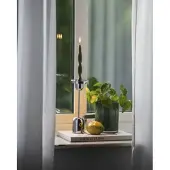 Konstsmide Lampe de table rechargeable Cassis Acier inoxydable pour chandelier