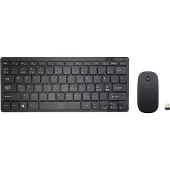 Renkforce RF-KMC-410 Ensemble clavier et souris sans fil Français, QWERTZ Noir