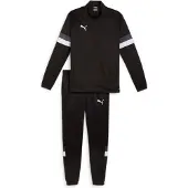 Puma Survêtement 'TeamRise' gris foncé / noir / blanc
