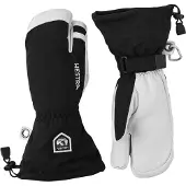 Hestra Army Leather Heli 3 doigts gants de ski, noir