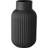 Boltze Nordika Vase cylindrique Verre Noir