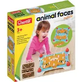 Quercetti Guess The Animal Face 12 Animals Game Puzzle Rose