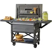Keter Refroidisseur de terrasse et chariot à boissons "Unity Patio Cooler" anthracite