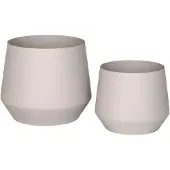 House Nordic Trofa Steel Flower Pot Set - Sand