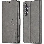 LC.Imeeke Étui en cuir (Samsung Galaxy A26), Coque pour téléphone portable, Gris