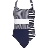 Vivid Maillot de bain bleu marine / blanc