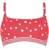 Vivid Hauts de bikini rouge / blanc cassé