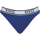 Vivid Bas de bikini 'Mix&Match' bleu foncé / gris clair / noir