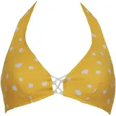 Vivid Hauts de bikini jaune / blanc cassé