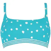 Vivid Hauts de bikini turquoise / blanc cassé