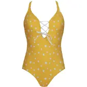 Vivid Maillot de bain jaune / blanc