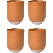 Broste Copenhagen Tasses Eli marron caramel - lot de 8 pièces