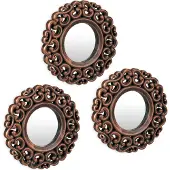 Relaxdays 3 x miroirs (25 cm)