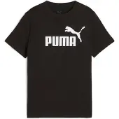 Puma T-Shirt fonctionnel 'ESS No. 1' noir / blanc