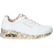 SKECHERS Baskets basses 'Uno-Loving Love' blanc