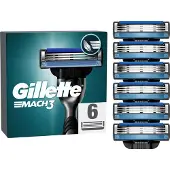 Gillette 8700216503358 Lames de rechange Mach3 Lames système, pack de 6