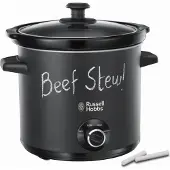 Russell Hobbs Tableau noir, Cuiseur vapeur + cuiseur à riz, Noir