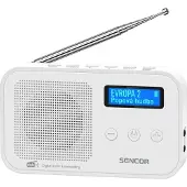 Sencor Radio SRD 7200 W DAB (AM, DAB+ DAB, FM, Bluetooth), Radio, Blanc