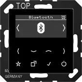 JUNG Smart Radio DAB+ Bluetooth, série AS/A, noir DABABTSW
