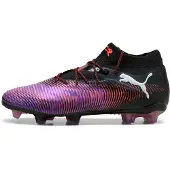 Puma Future 8 Ultimate FG chaussures de football unisexe noir blanc rouge vif taille 38,5