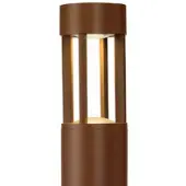 SLV lampadaire LED rond Slots 45 IP44 Ø9 cm 3000K blanc chaud rouille