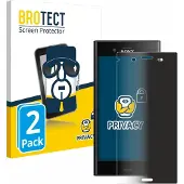 BROTECT Film anti-regards Anti-Spy Privacy Film de protection contre la lumière bleue (Sony Xperia XZ1), Téléphone portable : film de protection, Bleu