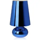 Kartell Lampe De Chevet Cindy Avec Led, Bleu Métallique