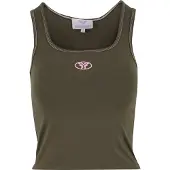 FELICIOUS Haut vert / rose