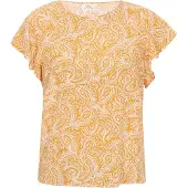 Usha Chemisier jaune foncé / blanc