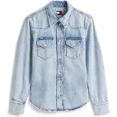 Tommy Hilfiger Dw0dw21416 Denim Long Sleeve Shirt Bleu S Femme
