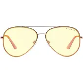 Gunnar Lunettes d'ordinateur Maverick - Verre ambre, or rose