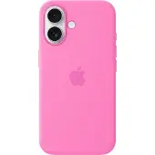Apple Coque en silicone MagSafe iPhone 16 - Peony Pink