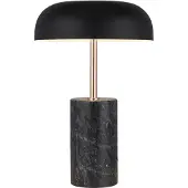 Searchlight Lampe de table Tablu marbre avec nuance noire