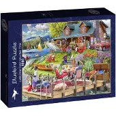 Bluebird Puzzle Puzzle Lake View Cabin Mountain Time - 1000 pièces