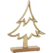 Jolipa statuettes et figurines Sapin décoratif en aluminium Or 25 cm homme - Doré - Unique