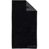 JOOP! Serviette de douche 'Doubleface' gris foncé / noir
