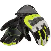 REV'IT! REV’IT! Blaze Light Grey Neon Yellow Gloves Taille M
