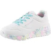 SKECHERS JGoldcrown: Uno Lite Sneakers Laag - Wit - Maat 33