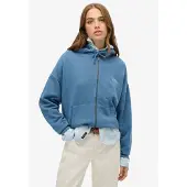 Superdry Essential Logo Gd Half Zip Sweatshirt Bleu L Femme