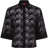 HUGO Ephraima 10270586 3/4 Sleeve Blouse Noir 36 Femme