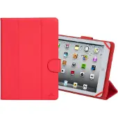 Rivacase Etui universel - - 10 pouces - Rouge - Cuir PU - Microfibre