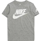Nike T-Shirt 'Futura Evergreen' gris chiné / blanc