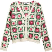 Desigual Femmes, Pull-over, Sweatshirt Femme 25SWJF36, Blanc, (S)