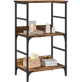 vidaXL Bibliothèque vieux bois 50x33x82 cm bois d'ingénierie